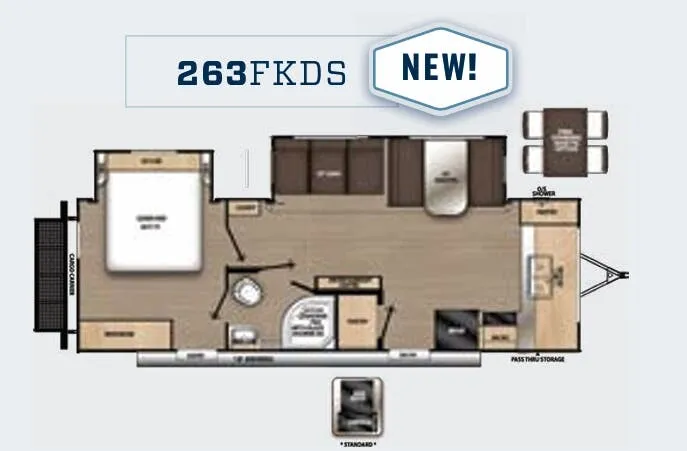 Coachmen Catalina Legacy Edition 263FKDS floor plan