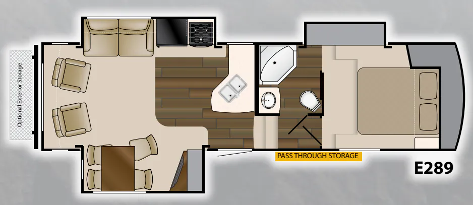 Heartland ElkRidge Xtreme Light E 289 floor plan