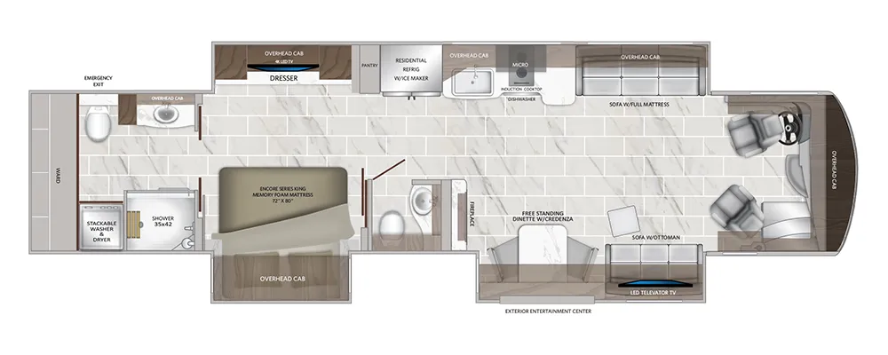2026 American Coach American Dream 42Q - Floor plan