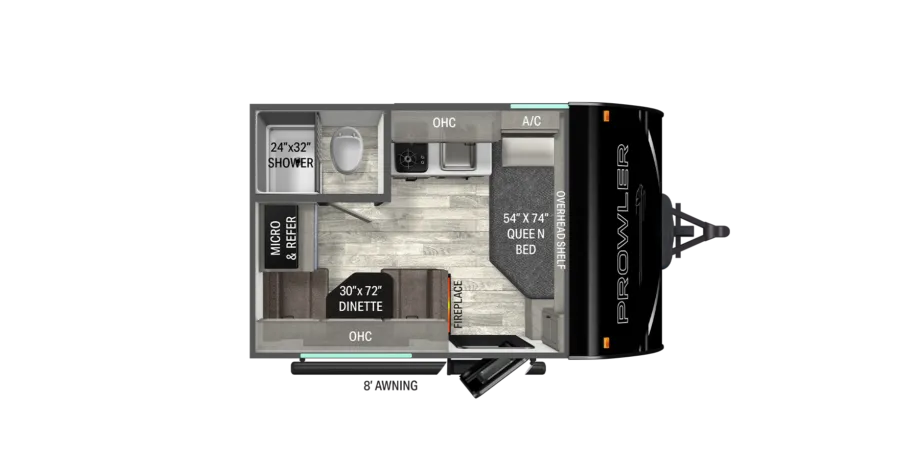 2027 Heartland Prowler 1300RD - Floor plan