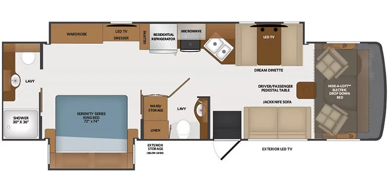 2024 Fleetwood Flair 32N - Floor plan