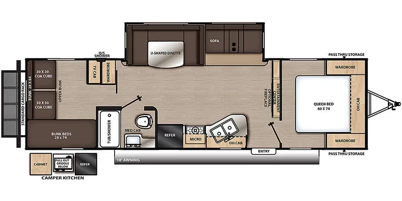 2023 Coachmen Catalina Legacy Edition 293QBCK floor plan