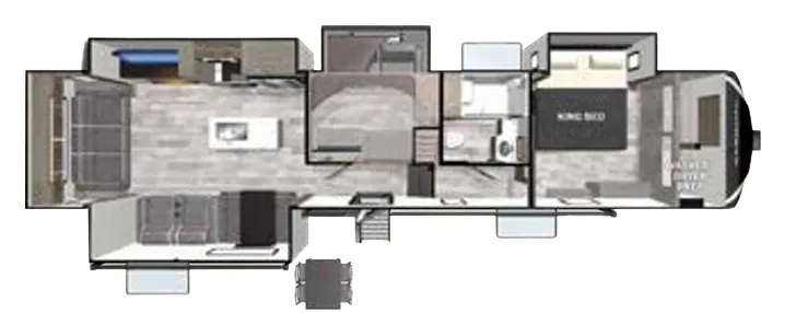 Forest River Cardinal 379MBLE floor plan