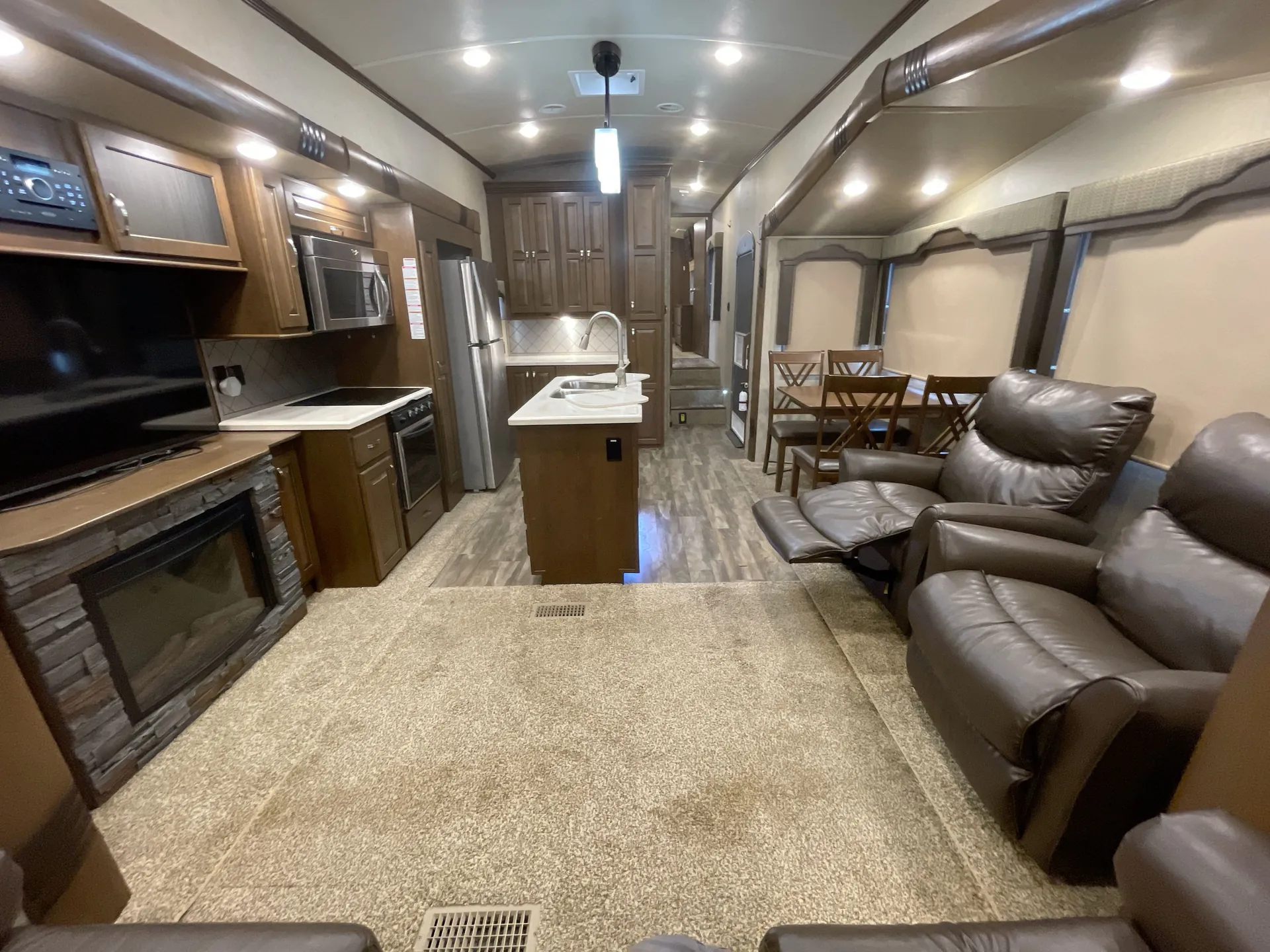 2017 Forest River Cedar Creek Silverback 35IK — fireplace