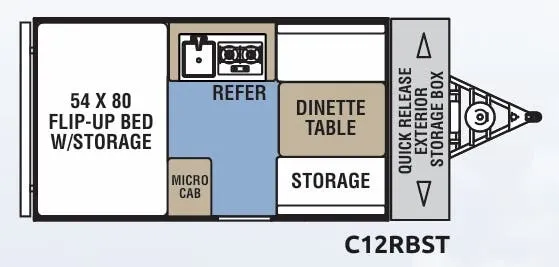 Coachmen Clipper Classic C12RBST floor plan