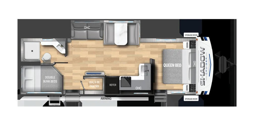 2025 Cruiser RV Shadow Cruiser 277BHS floor plan