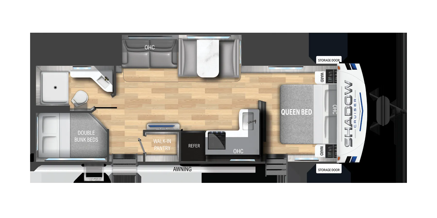 Cruiser RV Shadow Cruiser 277BHS floor plan