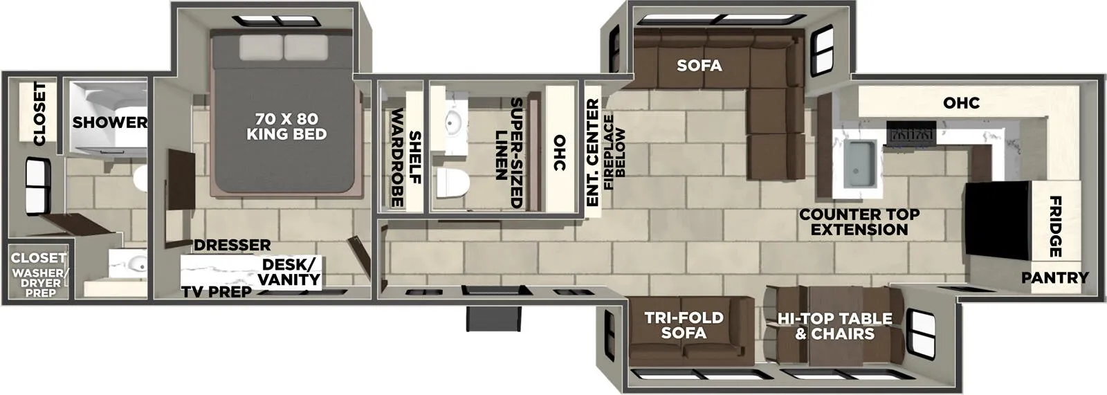 2027 Prime Time RV Lacrosse 39FK - Floor plan