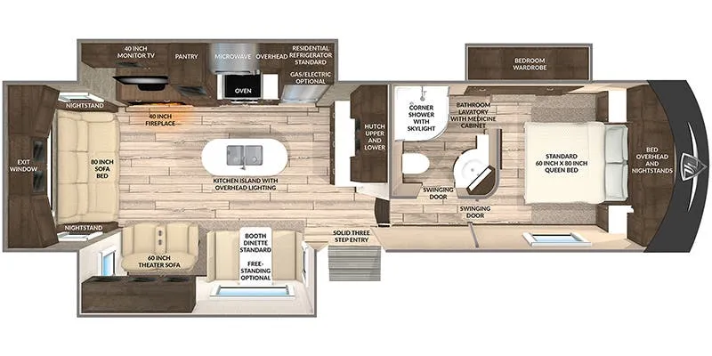 Vanleigh PineCrest 305RLP floor plan