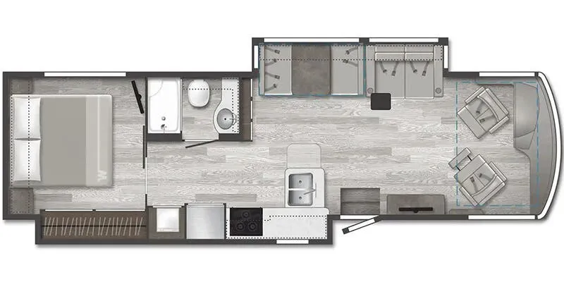 2025 Winnebago Forza 34T - Floor plan