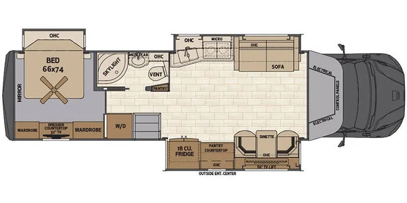 Renegade RV Verona LE 37LMB floor plan