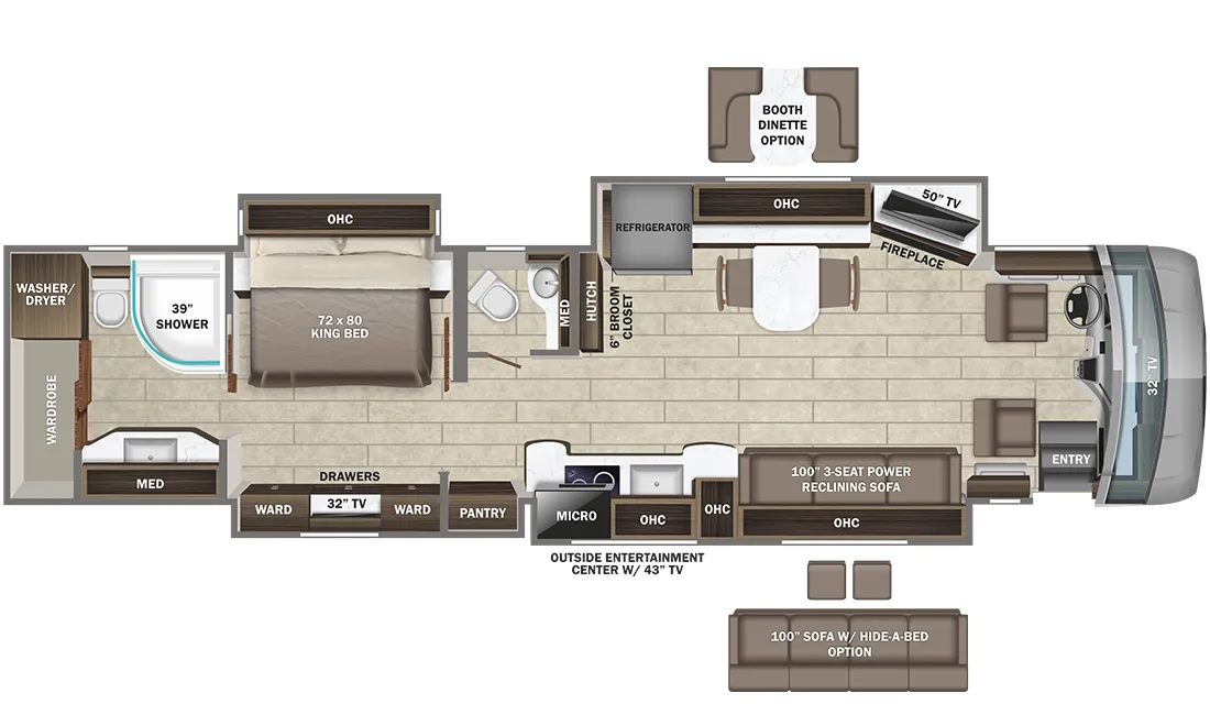 Entegra Coach Aspire 44B floor plan