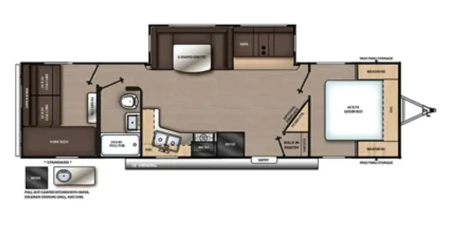 Coachmen Catalina Legacy Edition 303QBCK floor plan
