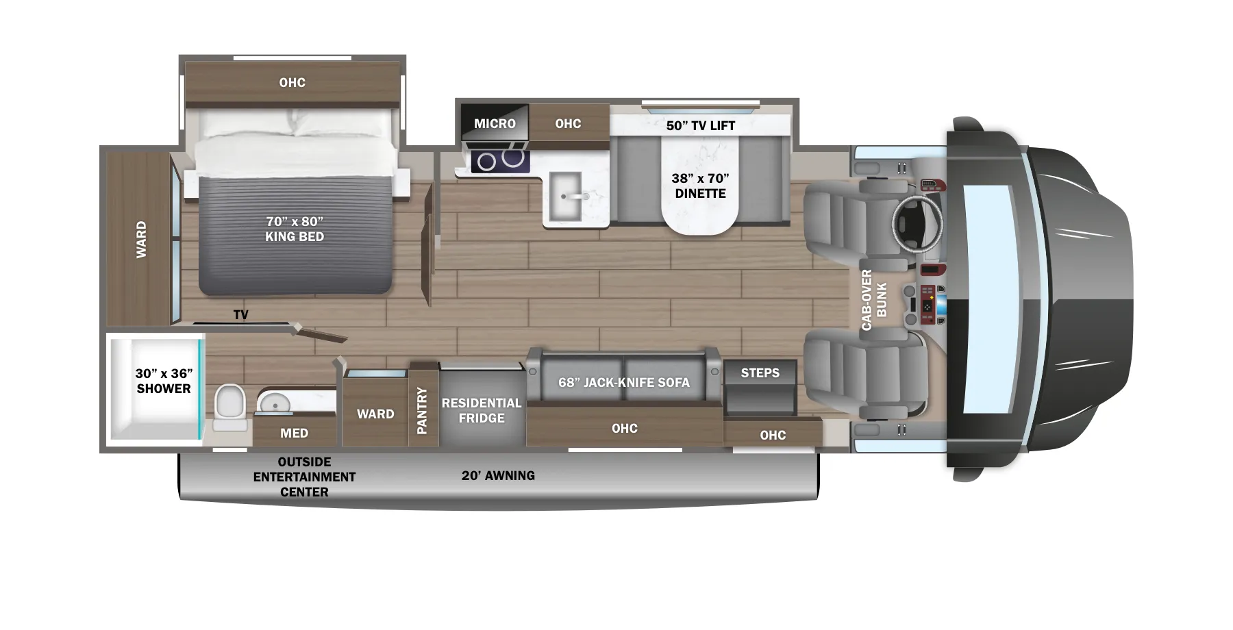 Jayco Seneca XT 32U floor plan