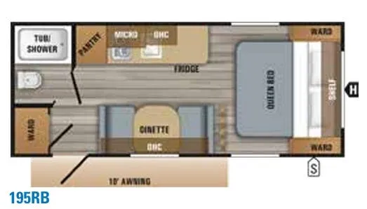 Jayco Jay Flight SLX 7 195RB floor plan