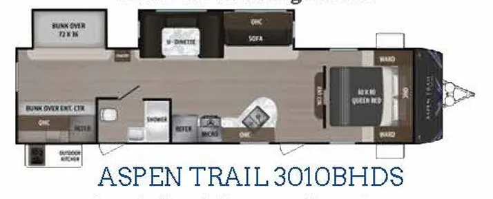 Dutchmen Aspen Trail 3010BHS floor plan