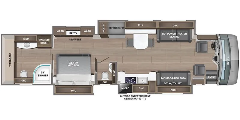 Entegra Coach Aspire 44W floor plan