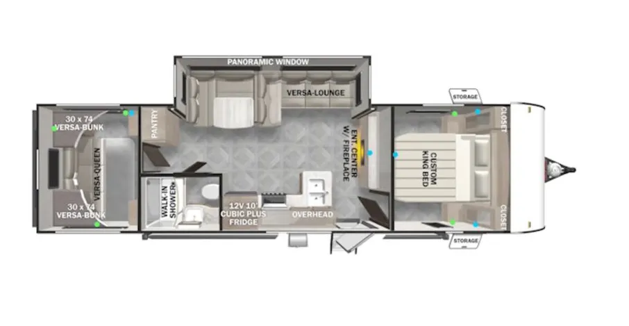 2024 Forest River EVO Lite 2985VBX floor plan