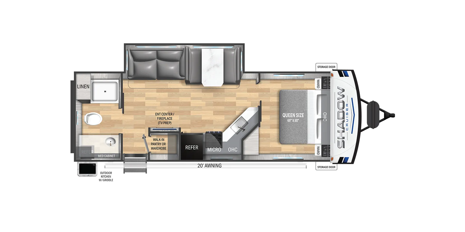 Cruiser RV Shadow Cruiser 261RB floor plan
