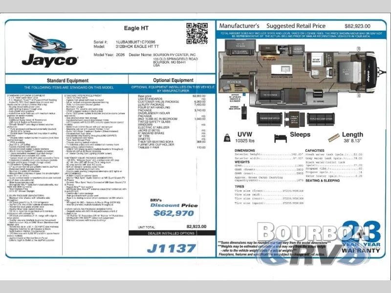 2026 Jayco Eagle HT 312BHOK - Photo 3