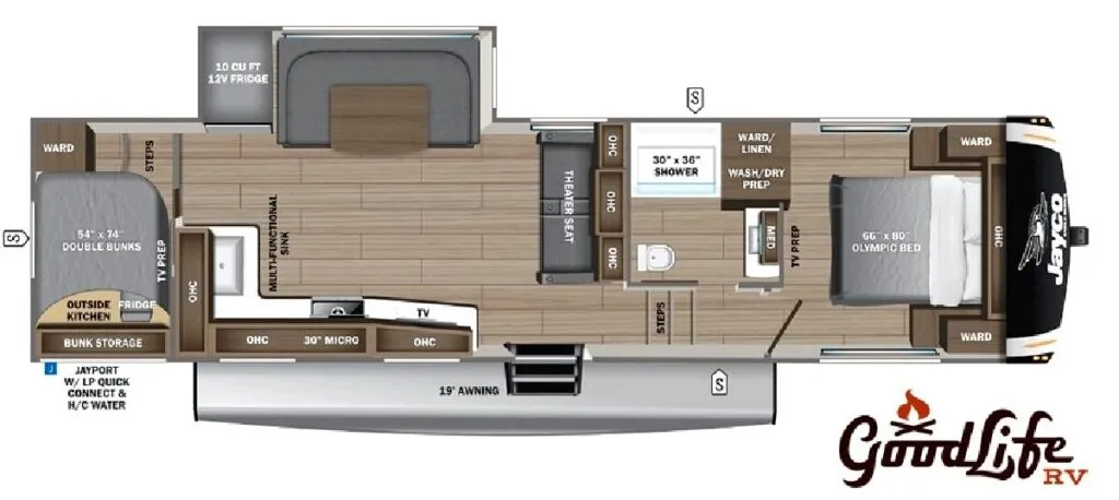 2026 Jayco Eagle HT 29DDB - Floor plan