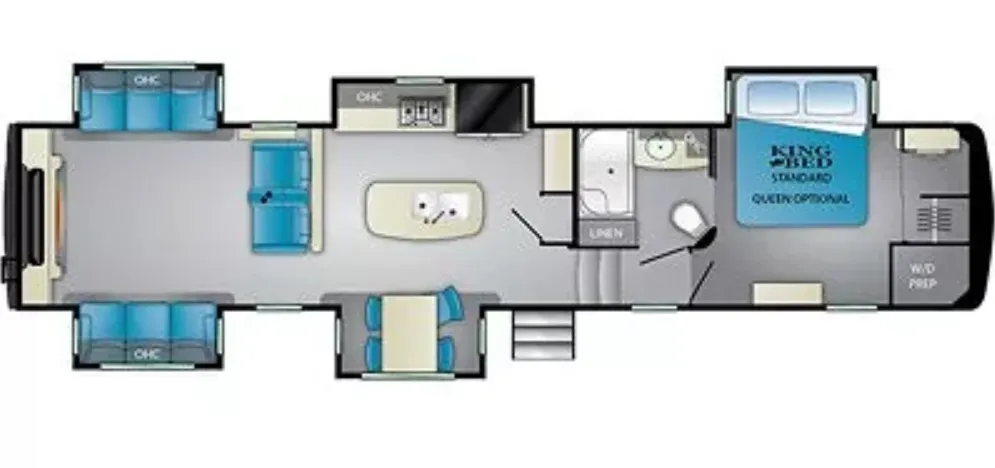 2018 HEARTLAND BIG COUNTRY 4010RD - Floor plan