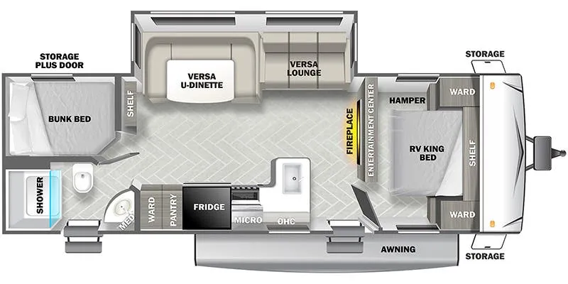 Forest River EVO Southwest T2700 floor plan