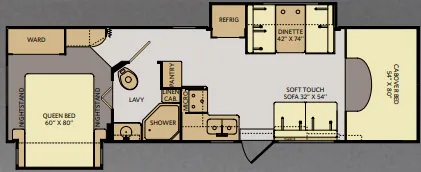 Fleetwood Jamboree Searcher 31M floor plan