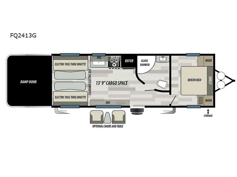 2021 Forest River Stealth FQ2413G - Floor plan