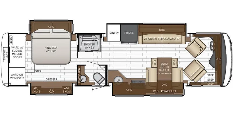 2023 Newmar New Aire 3549 - Floor plan