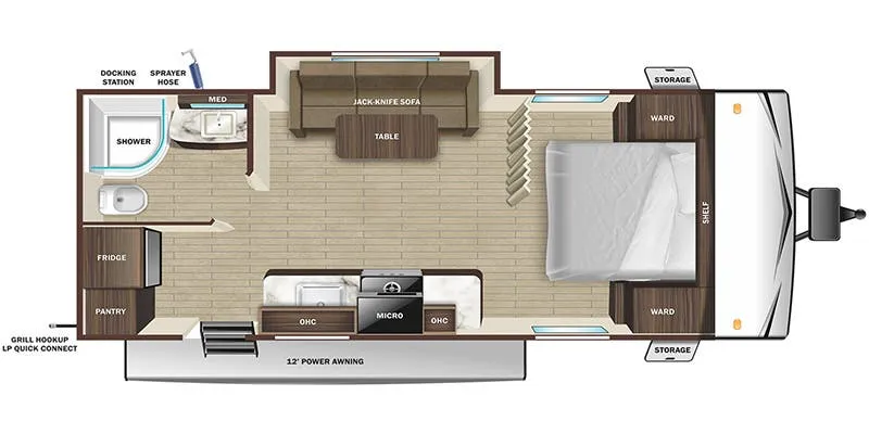 Highland Ridge Open Range Conventional 20FBSE floor plan