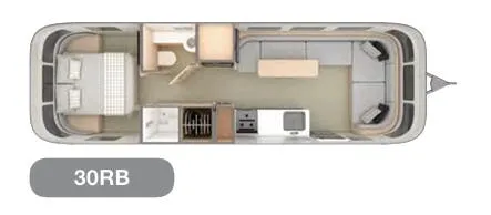 Airstream Globetrotter 30RB floor plan