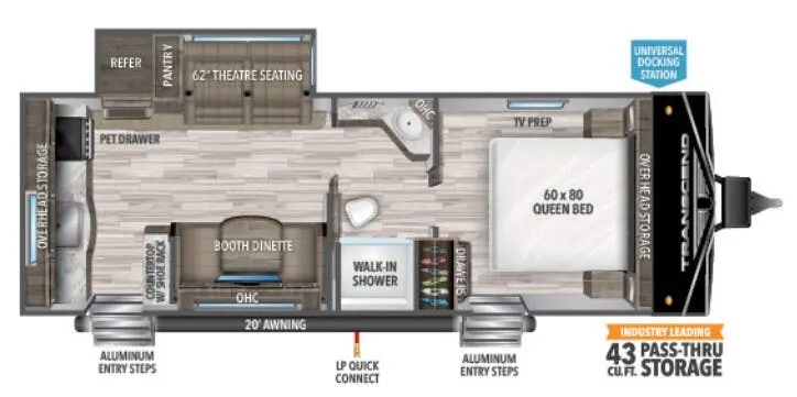 Grand Design Transcend Xplor 231RK floor plan