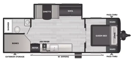 Keystone Coleman 25B floor plan