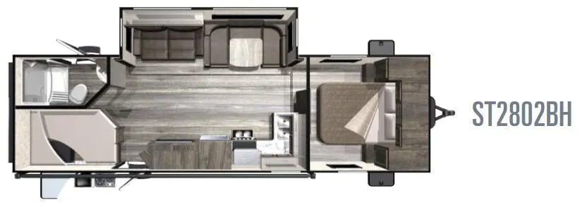 Highland Ridge Silverstar Lite ST2802BH floor plan