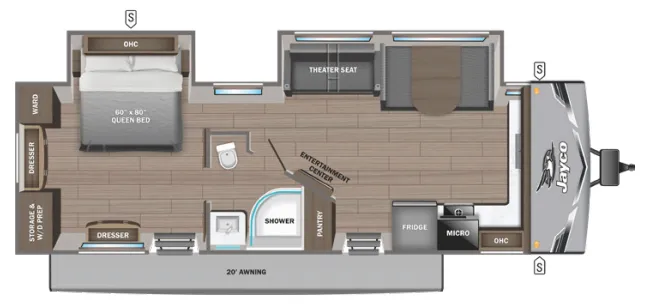 2026 Jayco Jay Flight SLX 280FKS floor plan