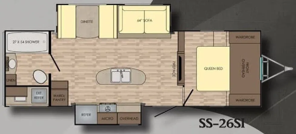 CrossRoads Sunset Trail Grand Reserve 26SI floor plan