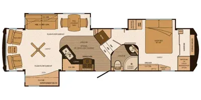 2013 Evergreen Recreation Lifestyle 34SB - Floor plan