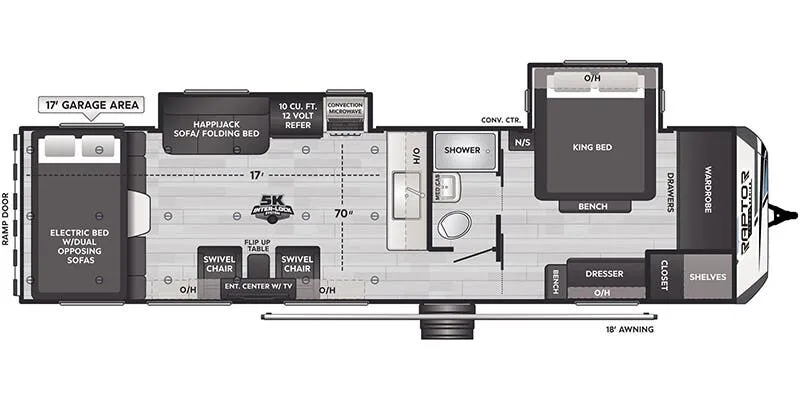 Keystone Raptor Carbon 32 floor plan