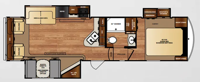 Forest River Wildcat 28SGX floor plan