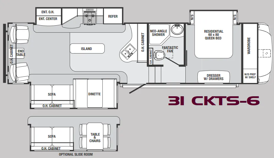 Forest River Sabre 31 CKTS floor plan