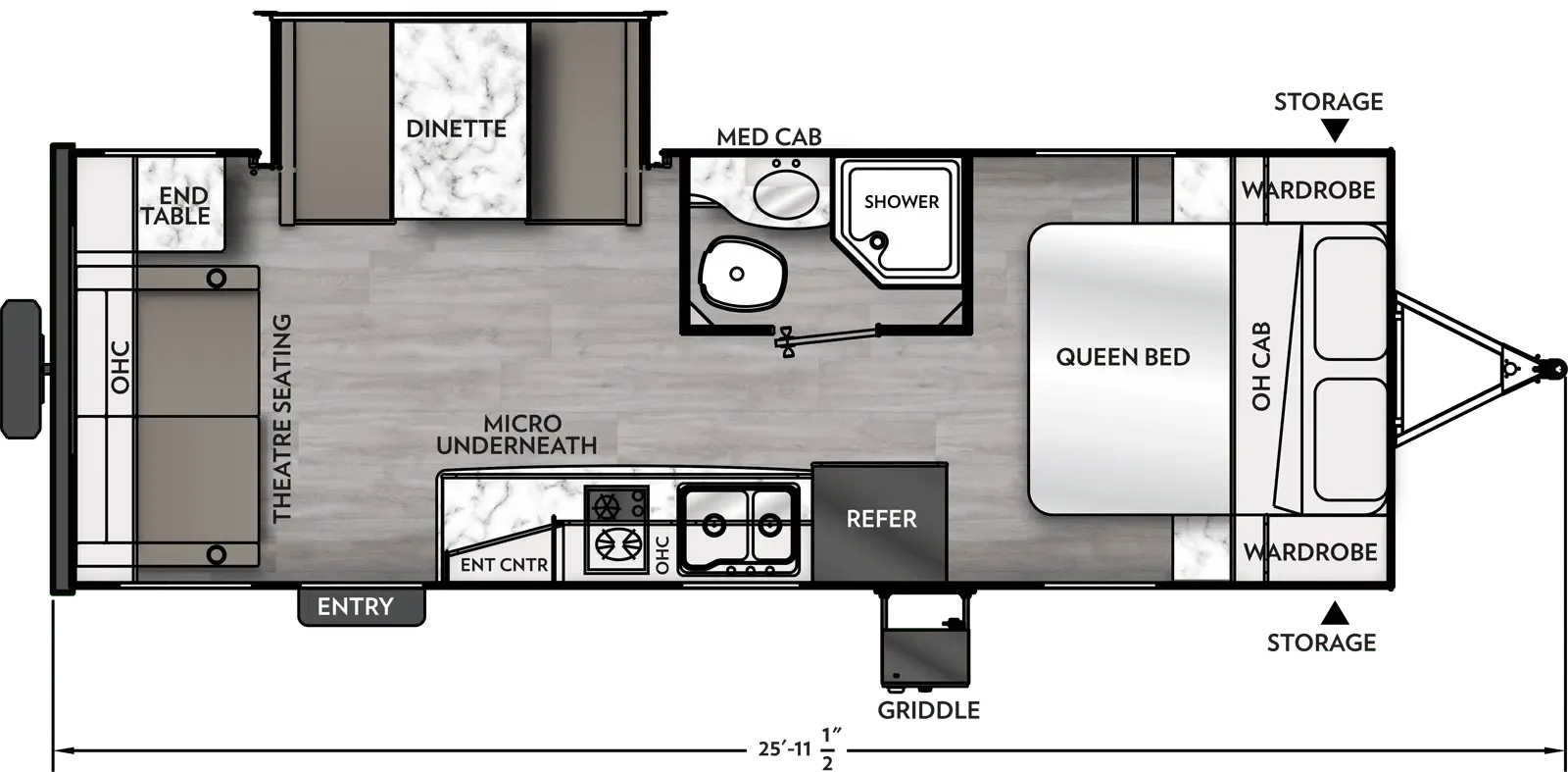 2025 Coachmen Apex 221RLS - Floor plan