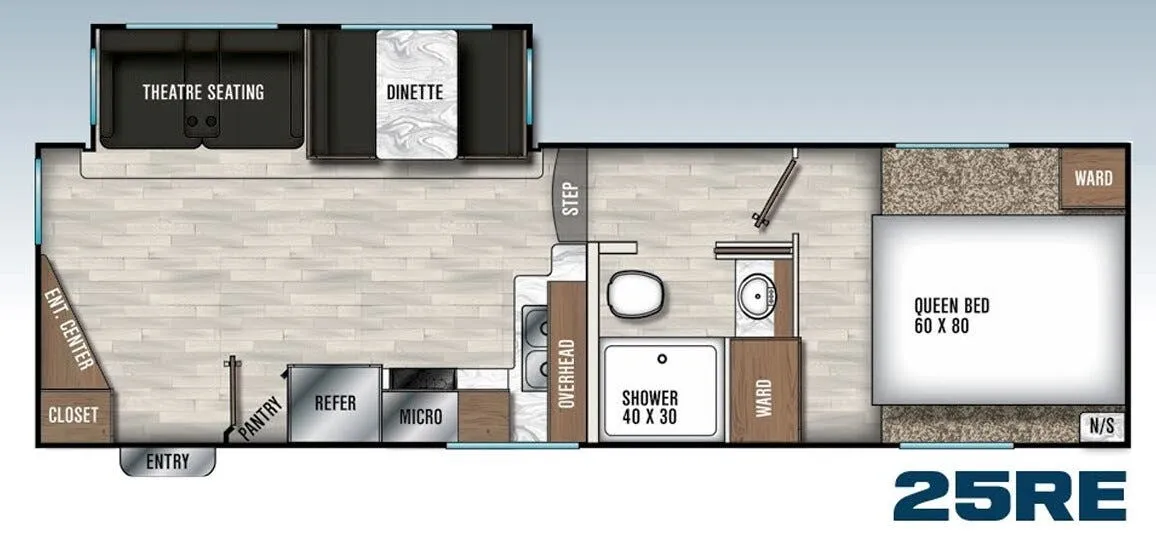 Coachmen Chaparral Lite 25RE floor plan
