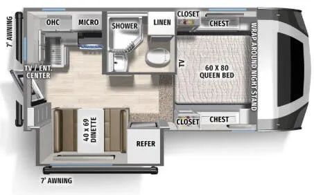 Palomino Real-Lite HS-2114 floor plan