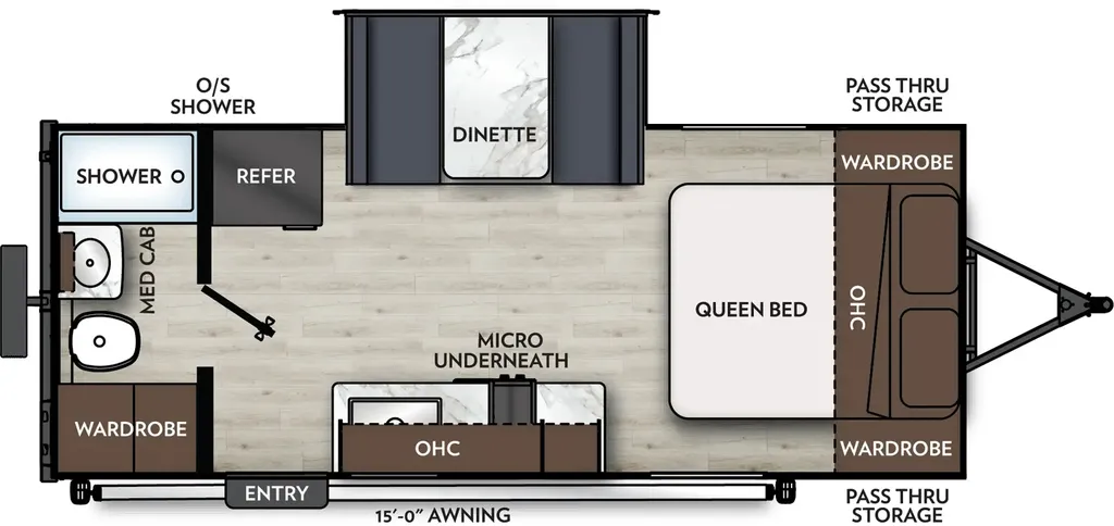 2026 Coachmen Apex Nano 190RBS floor plan