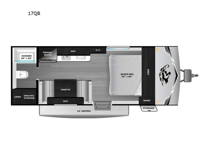 2026 Open Range Open Range Colt 17QB - Floor plan