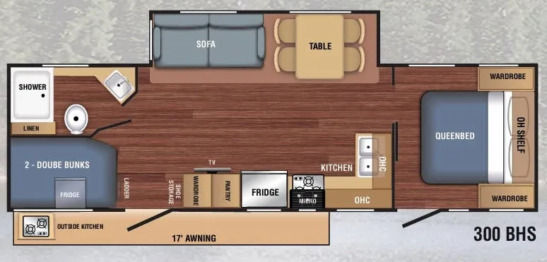 Braxton Creek LX 300BHS floor plan