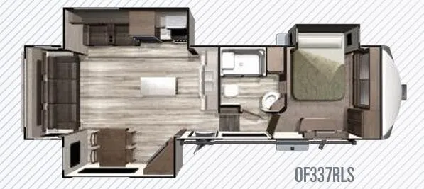 Highland Ridge Open Range OF337RLS floor plan