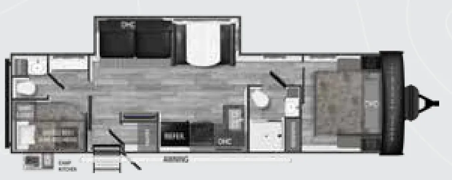 2024 Heartland Trail Runner 31DB - Floor plan