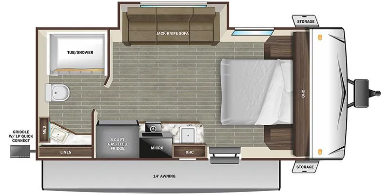 Starcraft Super Lite Maxx 18RBS floor plan
